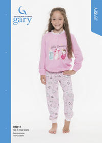 PIGIAMA BAMBINA M/L R20011 Tellini S.r.l. Ingrosso Abbigliamento
